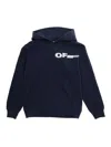 Off-white Type Hoodie In Blue