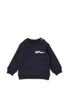 Off-white Type Sweatshirt In Blue
