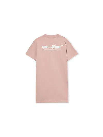 Off-white Type Tee Dress S/s In Purple