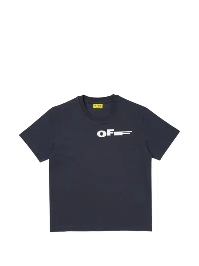 Off-white Kids' Type T-shirt In Blue