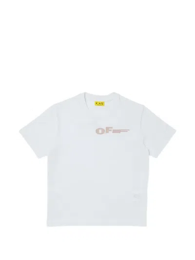 Off-white Kids' Type T-shirt In White
