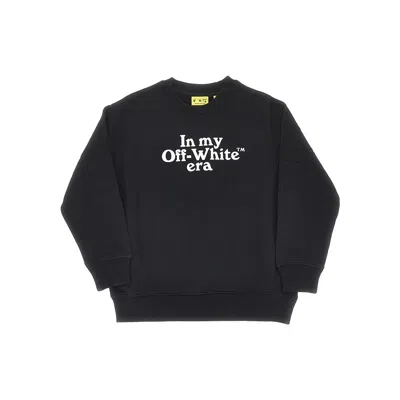 Off-white Ultilogo Print Crewneck Sweatshirt Kids In Black