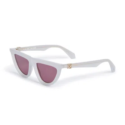 Off-white Unisex Black Cat Eye Sunglasses Oeri13vjasper 0928 In ["red"]