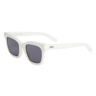 Off-white Unisex Black Square Sunglasses Oeri143lincoln 0107 In ["grey"]