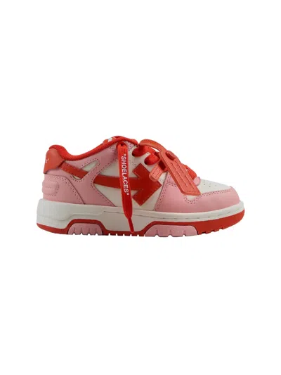 Off-white Unisex Mini Sneakers For Kids In Pink