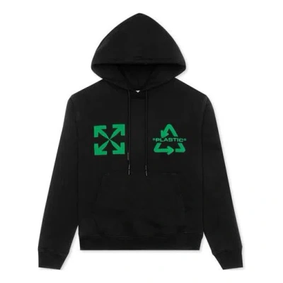 Off-white Universal Key Embroidery Hooded Sweater In Black