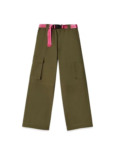 Off-white Utility Cotton Cargo Pants In Multicolor