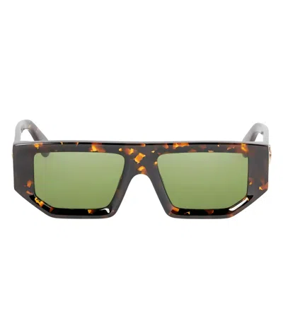 Off-white Vancouver Geometric Sunglasses In Green