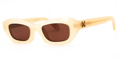 Off-white Venezia 1760 Women's Sunglasses Brown Size 49 In Multi