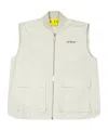 Off-white Versatile Sleeveless Coat In White