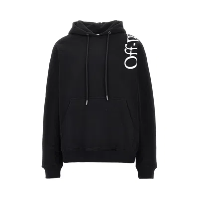 Off-white 'vertical Bookish Skate' Hoodie In Black