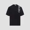 Off-white Off White Vertical Bookish Skate Cotton T-shirt In Black