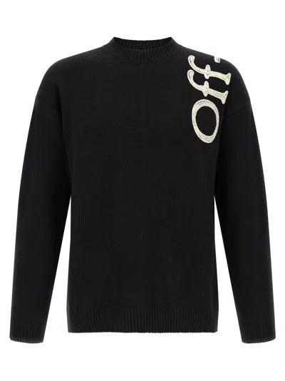 Off-white 'vertical Bookish' Sweater In Black