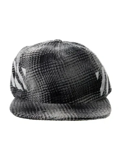 Pre-owned Off-white Virgil Abloh Diagonals Cap In Black