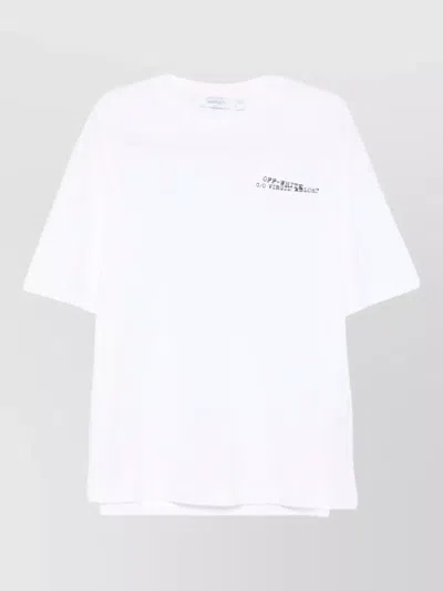 Off-white Virgil Abloh T Shirt Crew Neck Print In White