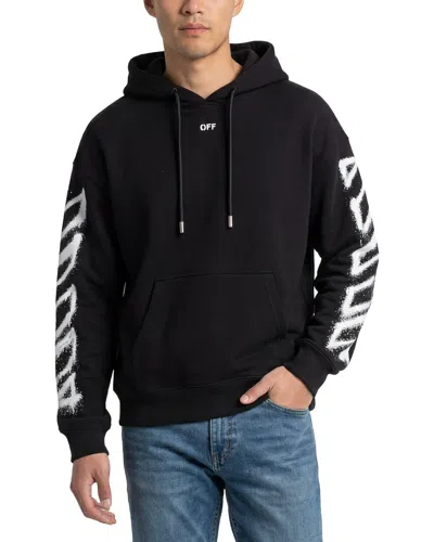 Off-white Virgil Spray Arrow Hoodie In Black