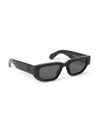 Off-white Virgil Sunglasses - Unisex Rectangular Frame In Black