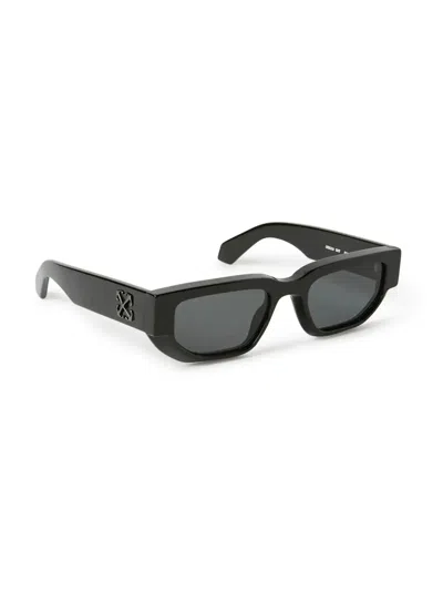 Off-white Virgil Sunglasses - Unisex Rectangular Frame In Black