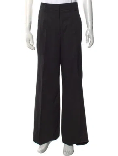Pre-owned Off-white Virgin Wool Pants W/ Tags In Black