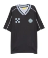 Off-white Mini Graphic T-shirt For Boys In Black