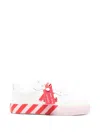 Off-white Kids White Vulcanized Low Leather Sneakers In White