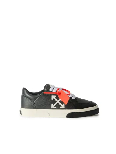 Off-white Vulc Low Calf Sneakers In Black