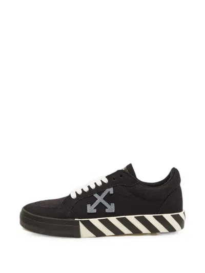 Pre-owned Off-white Vulcanised Lace-up Sneakers In Black