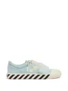 Off-white Vulcanized Lace Up Sneakers In Blue