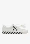 Off-white White Black Graphics Leather Sneakers In Multi