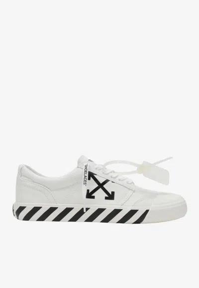 OFF-WHITE VULCANIZED LACE-UP SNEAKERS