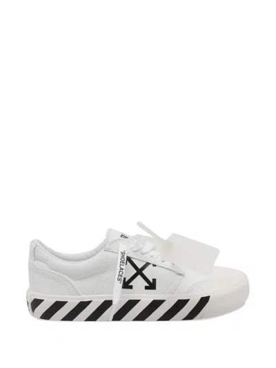 Off-white Vulcanized Logo-print Sneakers In White