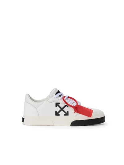 Off-white Vulcanized Low Leather Sneakers In White/black