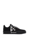 Off-white Vulcanized Low Sneakers In Black