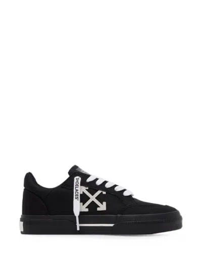 Off-white Vulcanized Low Sneakers In Black