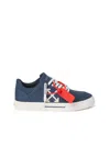Off-white Vulcanized Low Sneakers In Blue