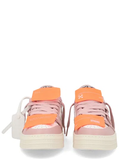 Off-white Vulcanized Low Sneakers In Pink