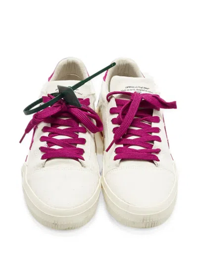 Pre-owned Off-white Vulcanized Low-top Sneakers In White