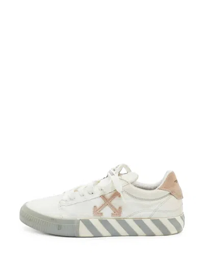 Pre-owned Off-white Vulcanized Low-top Sneakers In White