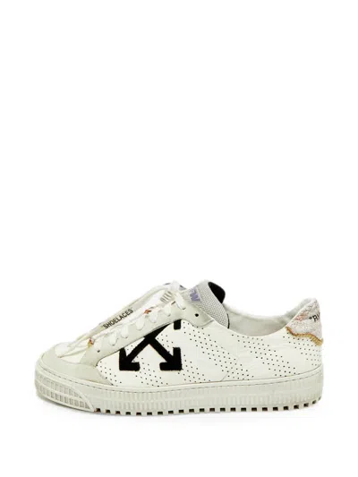 Pre-owned Off-white Vulcanized Panelled Sneakers In White
