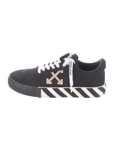 Pre-owned Off-white Vulcanized Sneakers In Black
