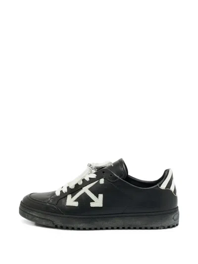 Pre-owned Off-white Vulcanized Sneakers In Black