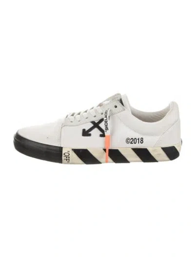 Pre-owned Off-white Vulcanized Sneakers In Black/white