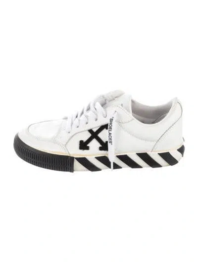 Pre-owned Off-white Vulcanized Sneakers In Black/white