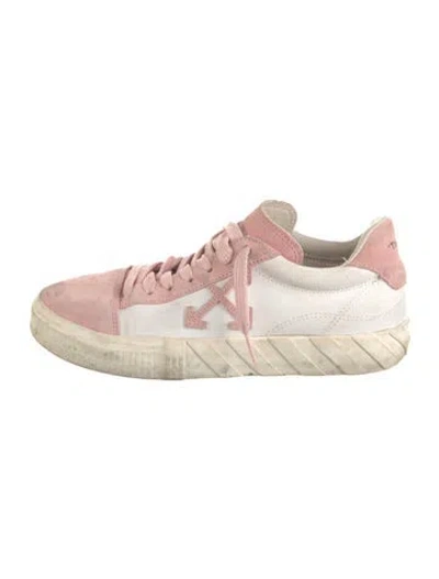 Pre-owned Off-white Vulcanized Sneakers In Pink