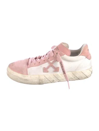 Pre-owned Off-white Vulcanized Sneakers In Pink