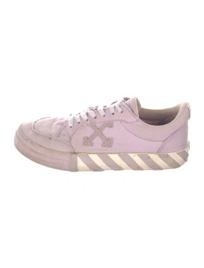 Pre-owned Off-white Vulcanized Sneakers In Purple