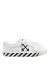 Off-white White Black Graphics Leather Sneakers In White