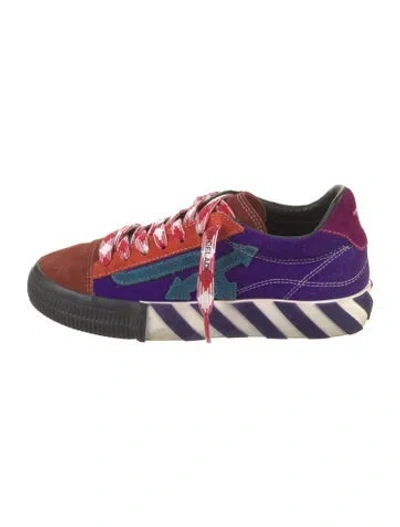 Pre-owned Off-white Vulcanized Sole Sneakers In Purple
