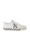 Off-white White Black Graphics Leather Sneakers In White