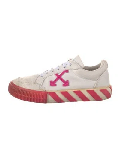Pre-owned Off-white Vulcanzied Sole Sneakers In Pink/white